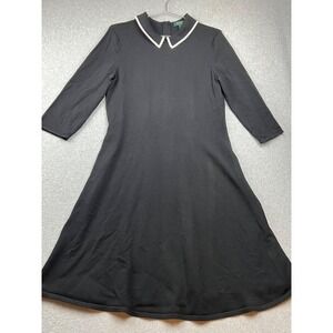 Ralph Lauren Black Dress with White Trim